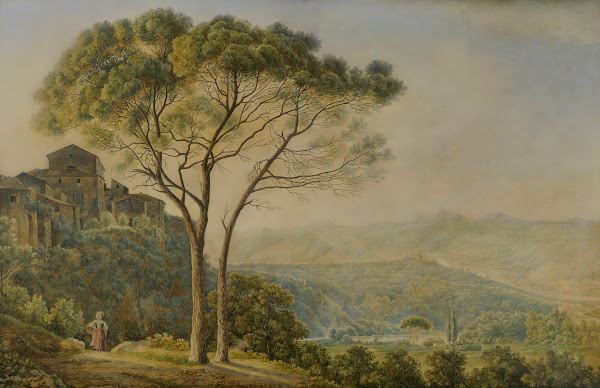 Berglandschaft mit Pinien 1770 75