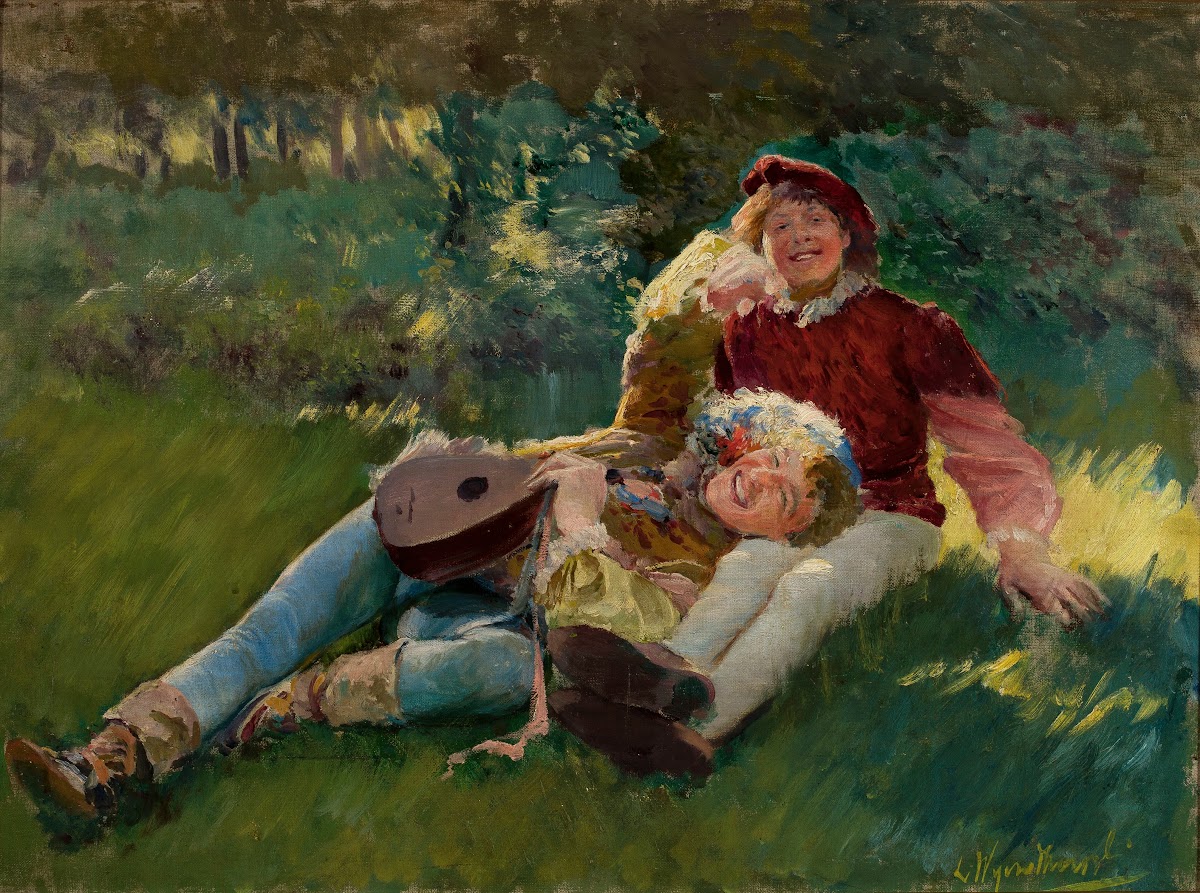 Merry children circa 1891
