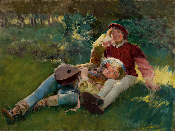 Merry children circa 1891