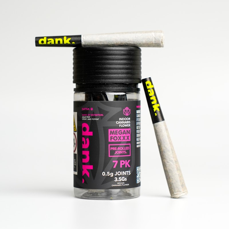 Pre-rolled joints jar studio product shot — cannabis product photography