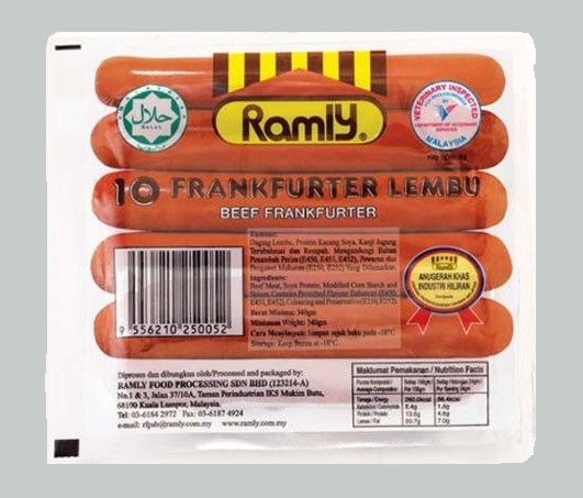 Ramly Frankfurter Lembu 340G