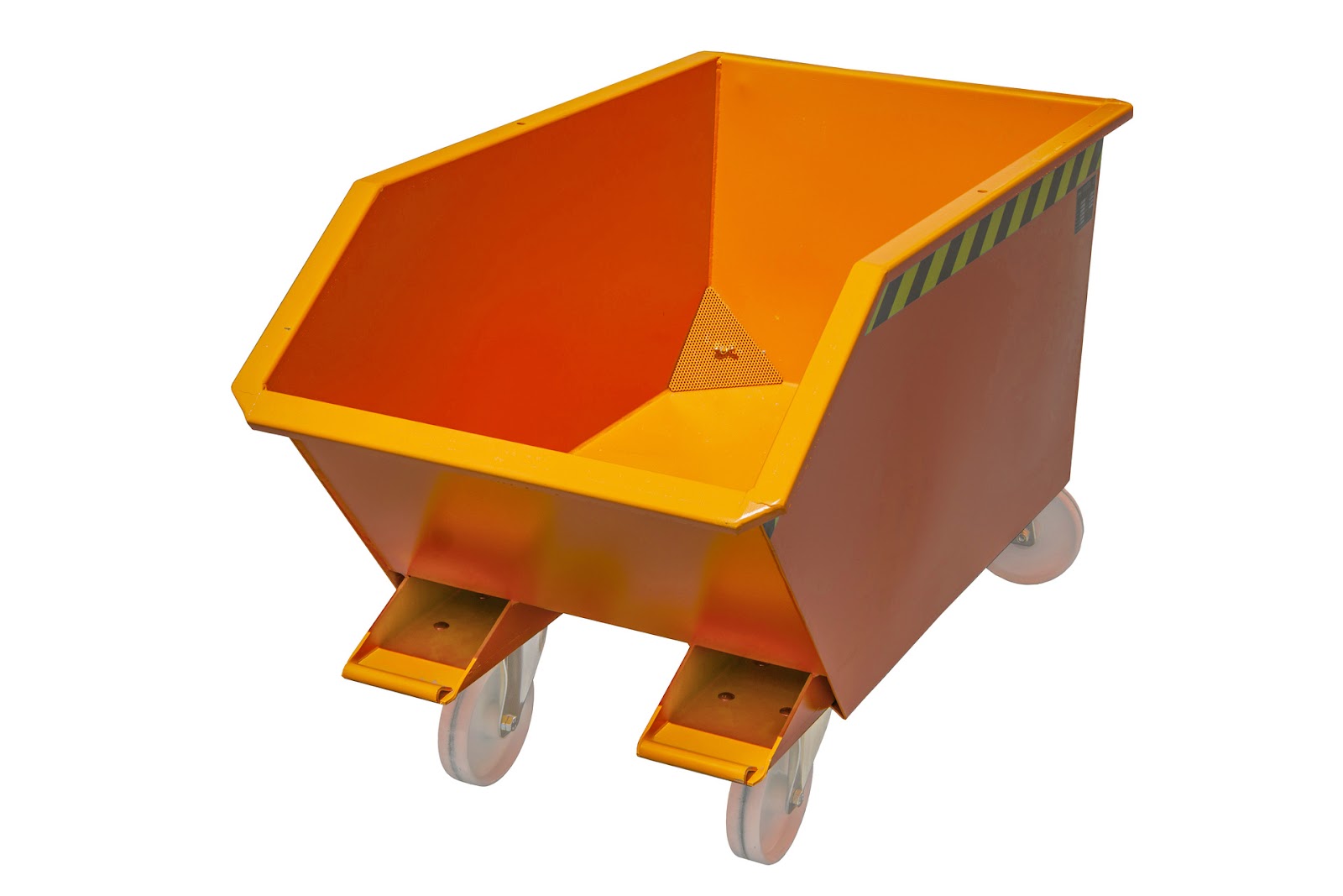 Spaander-kiepcontainer GU-E 300, gelakt, Geeloranje