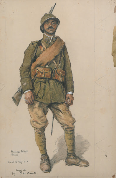 Portrait dun militaire de larmée coloniale 1919