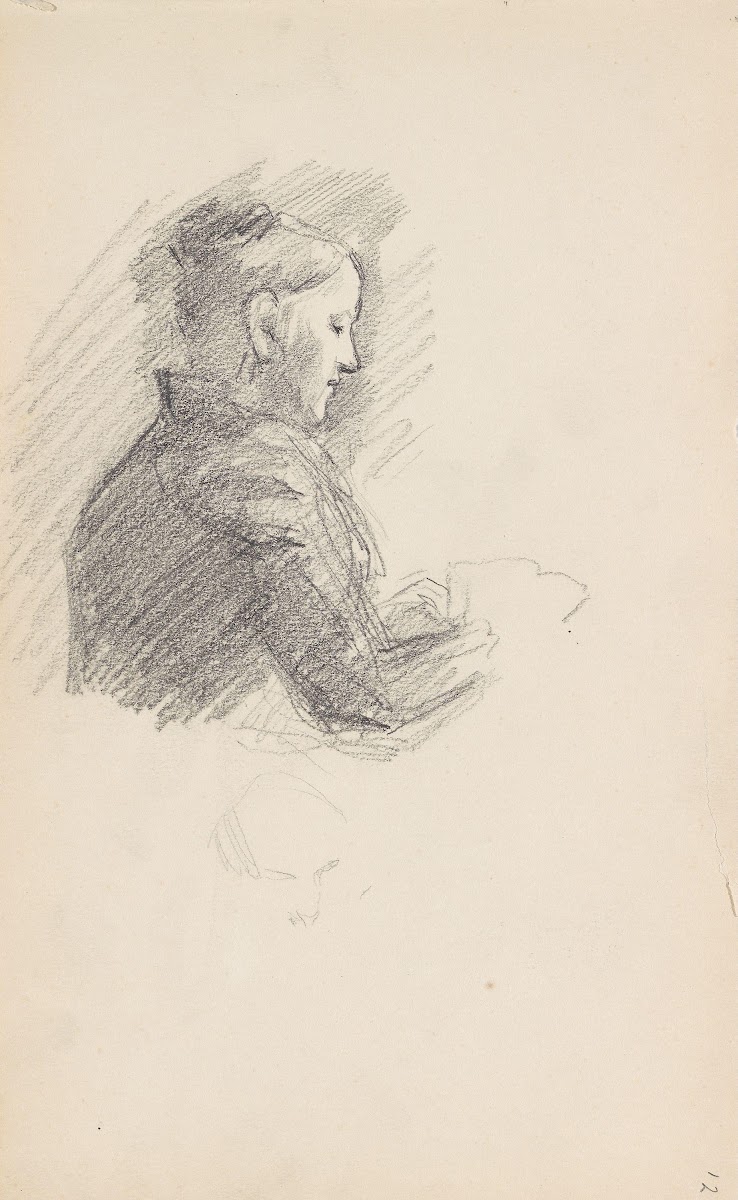Kvinneportrett profil 1893