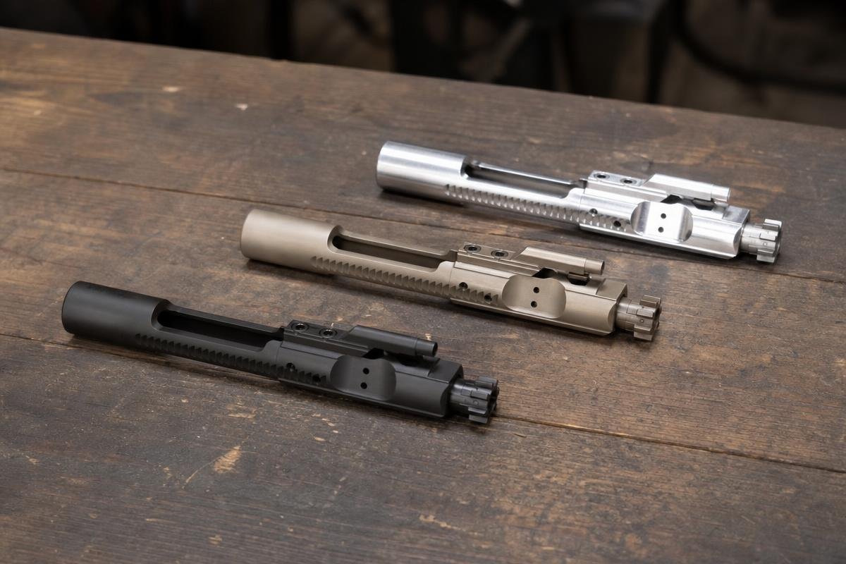 Nickel Boron, nitride, and chrome AR-15 BCG finishes