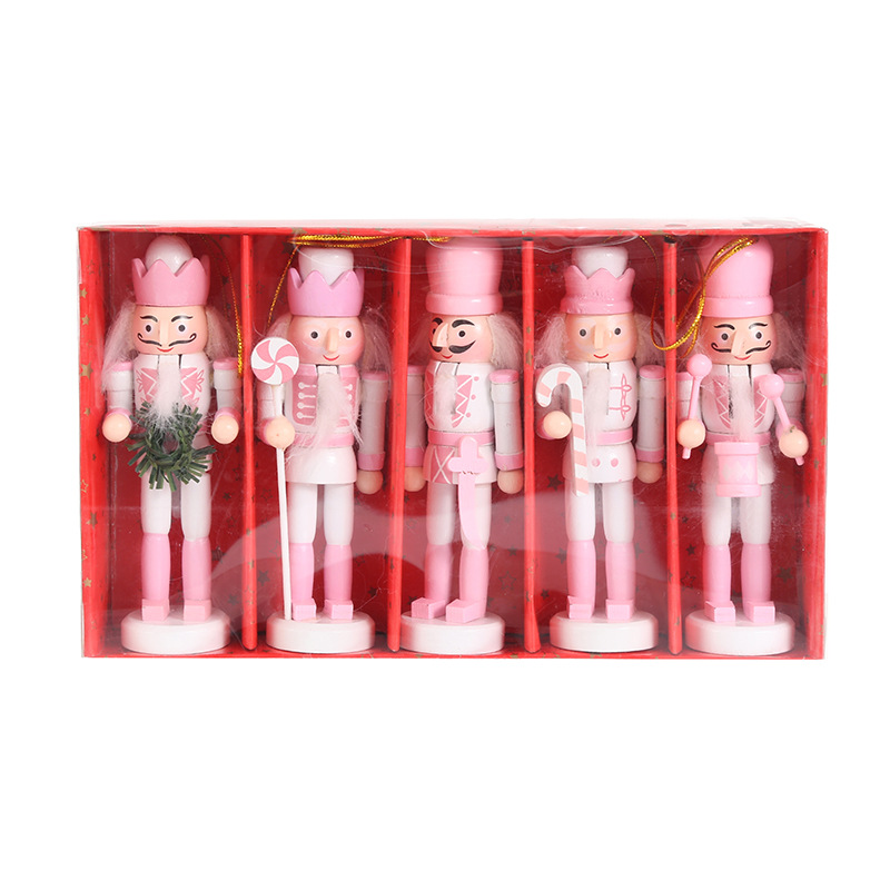 Nussknacker aus Holz, 12 cm, Rosa