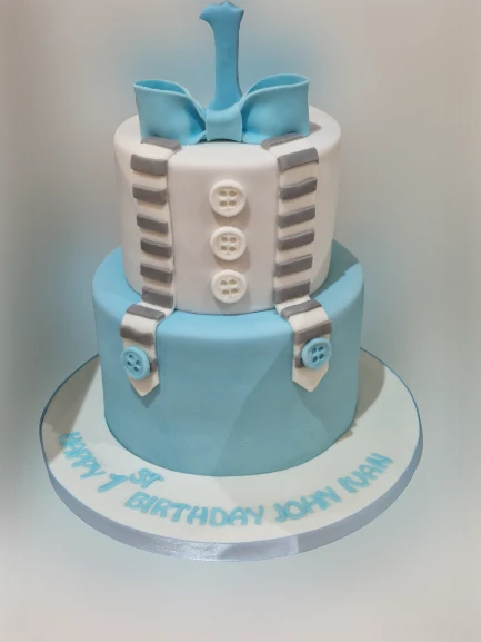 1st Birthday 2 Tier Cake For Boys CB-NC656