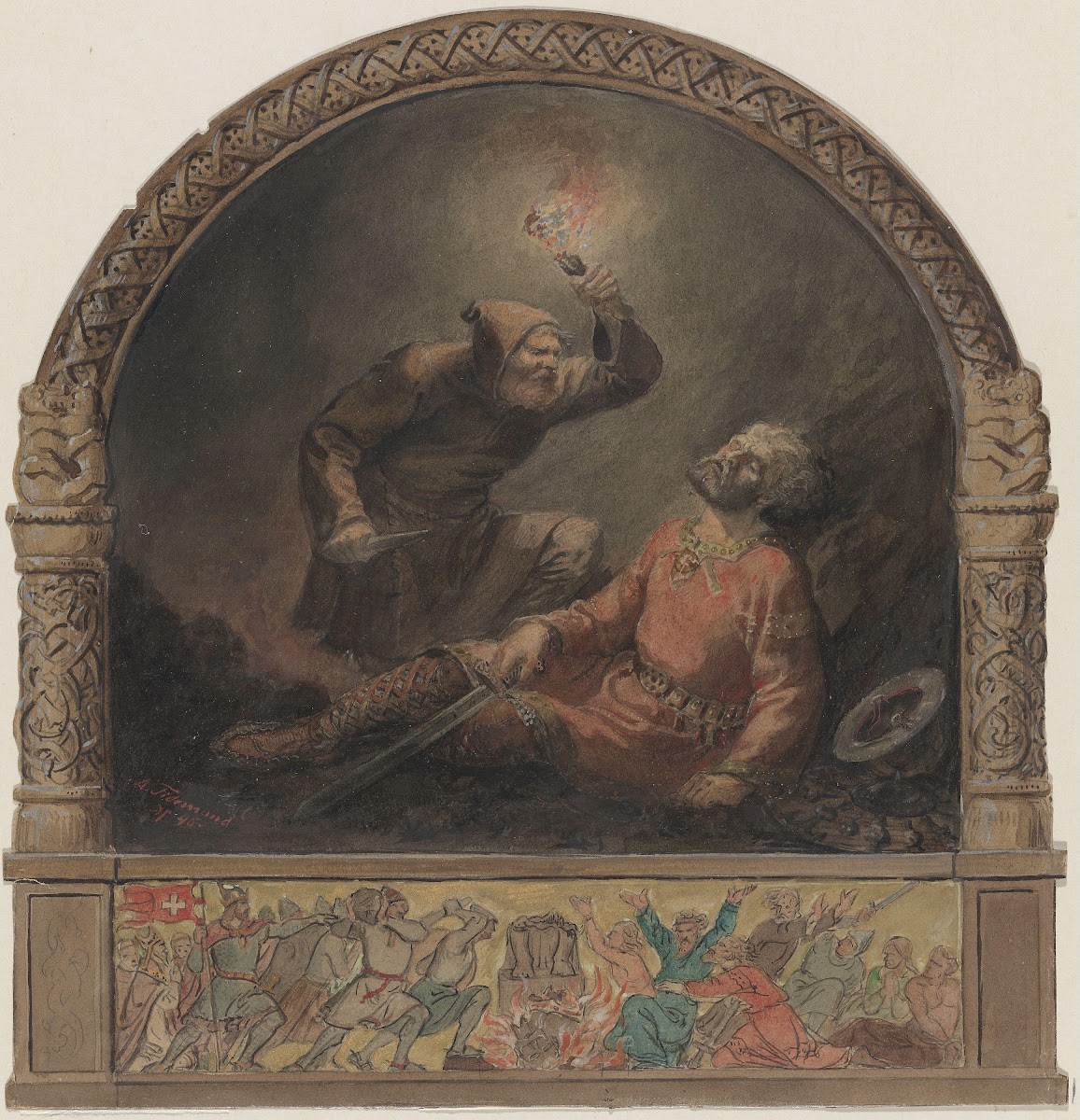Håkon Jarl og Kark 1845