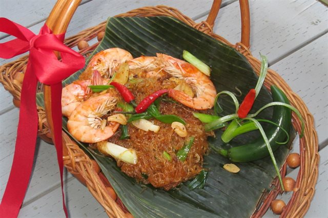 Miến Xào Tôm Đơn Giản