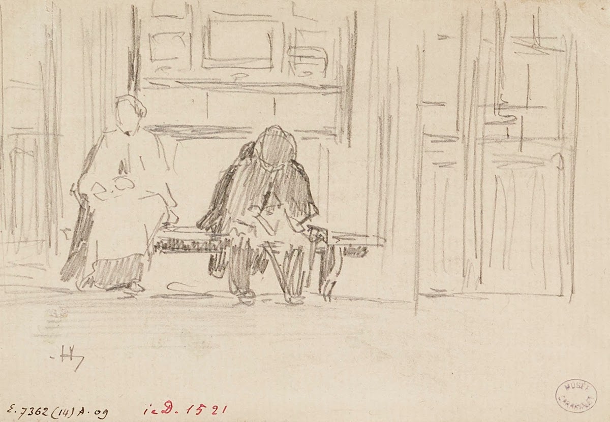 Deux personnages sur un banc 1895   1905