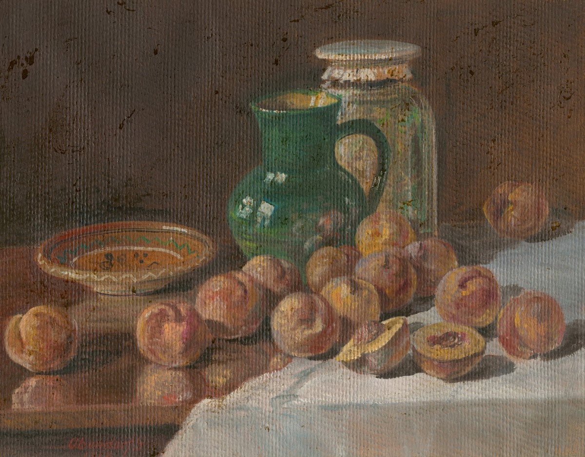 Zátišie s broskyňami 1917