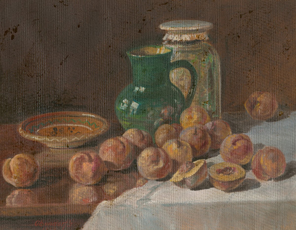 Zátišie s broskyňami 1917