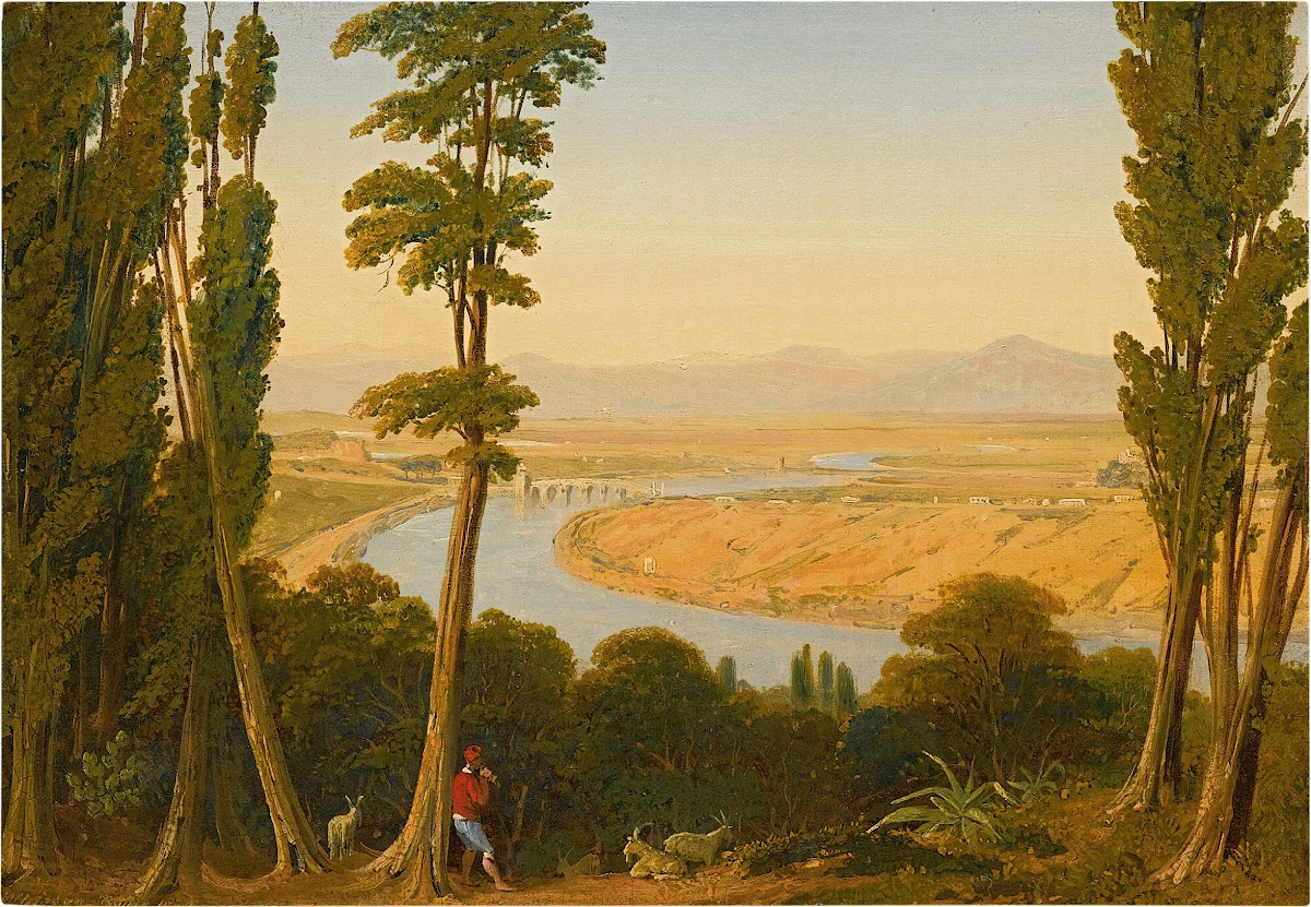 A view of the Tiber and the Roman Campagna from Monte Mario 1829