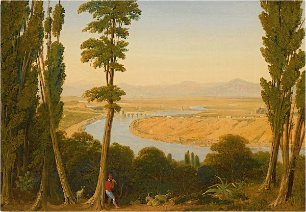 A view of the Tiber and the Roman Campagna from Monte Mario 1829