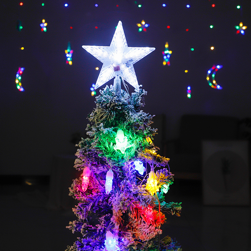LED Christmas Tree Top Star with Lighting