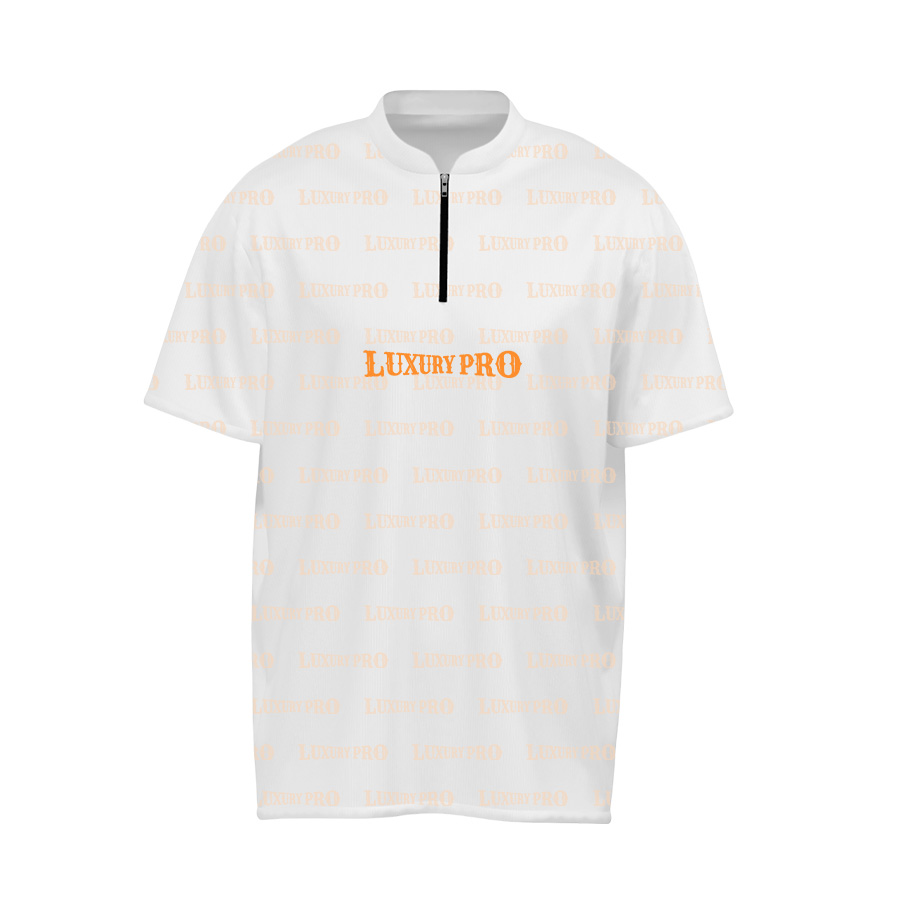 Women's Short-Sleeve Zip-Up Polo - Inside Pocket