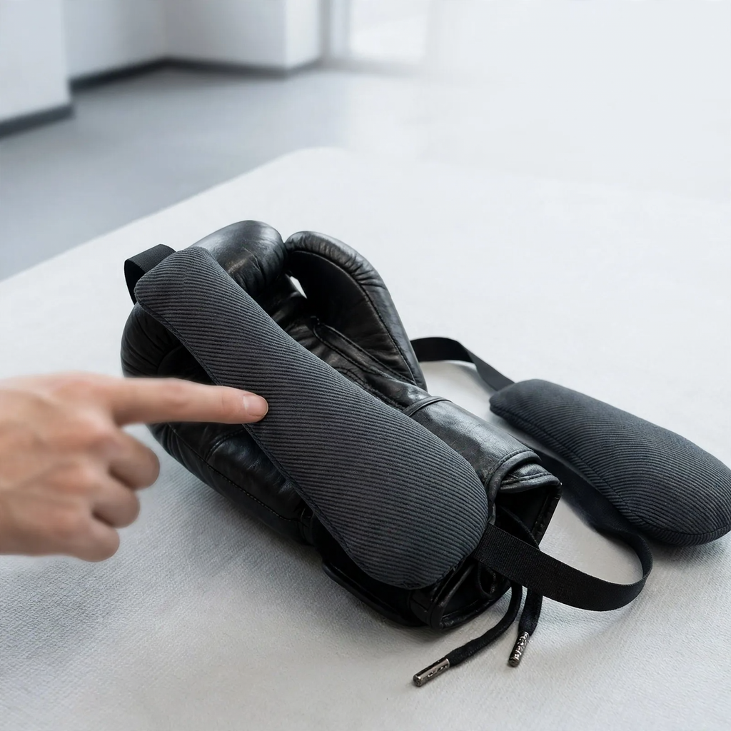Odor-absorbing activated charcoal bag for sports equipment