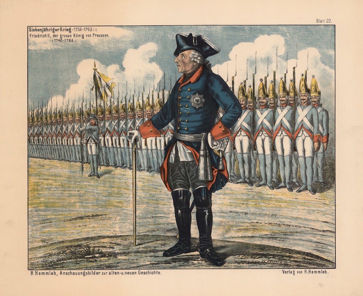 Siebenjähriger Krieg 1756 1763 Friedrich II der grosse König von Preussen 1740 1