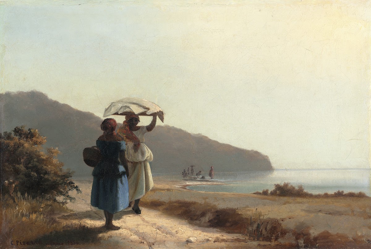 Two Women Chatting by the SeaSt Thomas 1856