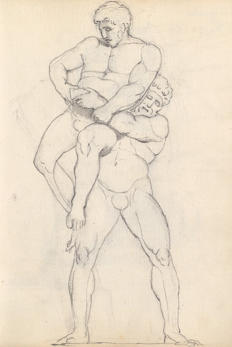 Hercules and Antaeus Palazzo Pitti Florence 1787