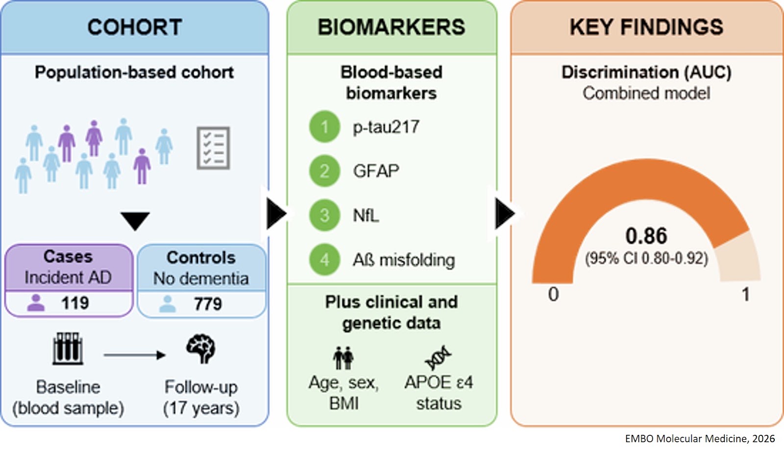 Predictive value of plasma p-tau217 for Alzheimer’s dementia compared to other blood-based biomarkers