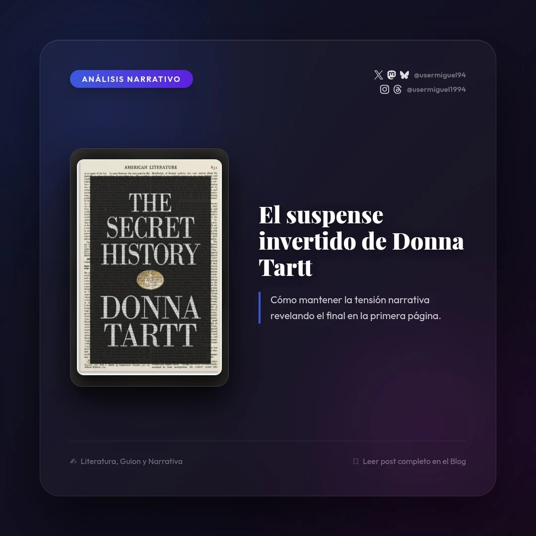 El arte del misterio invertido en El secreto de Donna Tartt