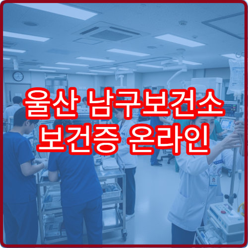울산 남구보건소 보건증 온라인 발급 가능한지 확인해봤습니다