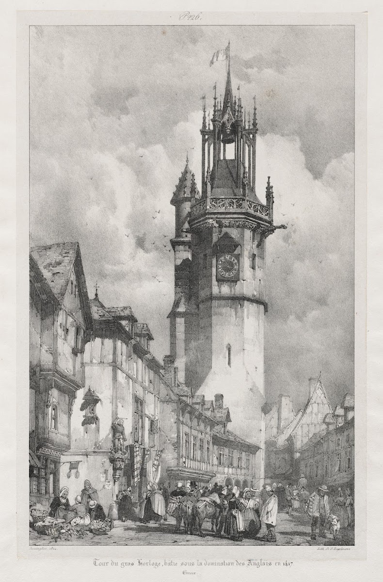 Tour du Gros Horloge Evreux 1824