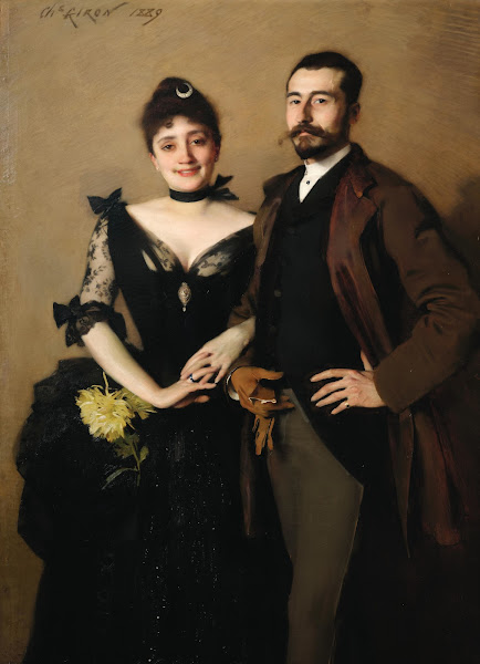 Portrait of Zoё Lucie Betty de Rothschild 18631916 and Léon Lambert 18511919 188