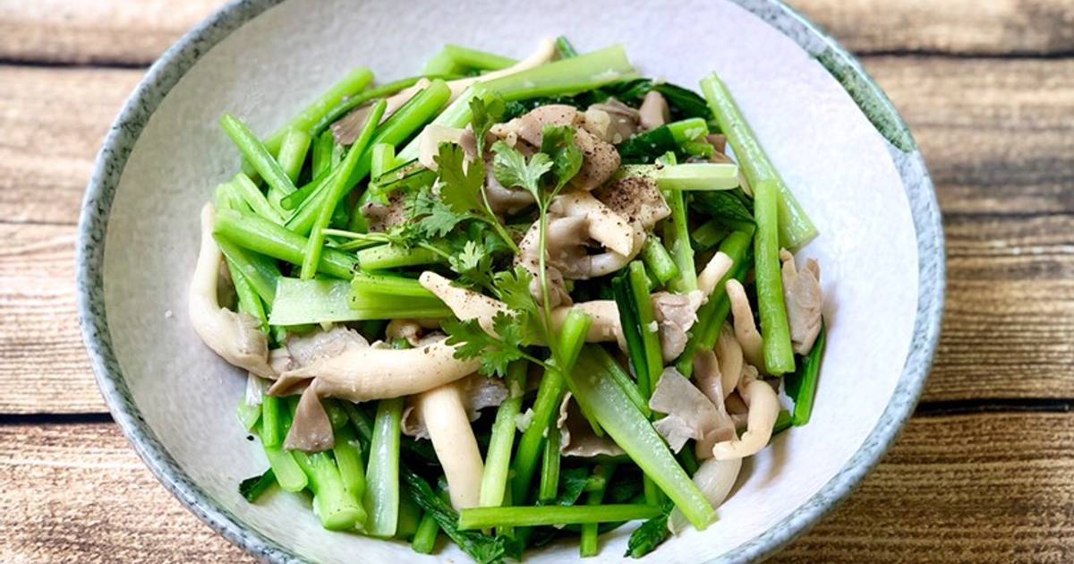 Cải Ngọt Xào Nấm Bào Ngư