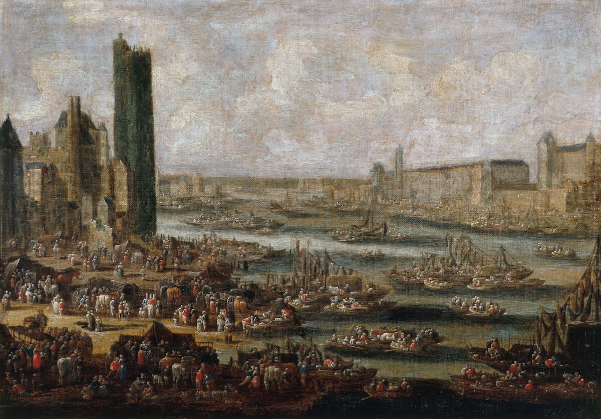 La Tour de Nesle et le Louvre 1685