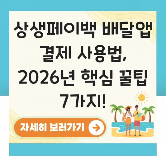상생페이백 배달앱 결제 사용방법