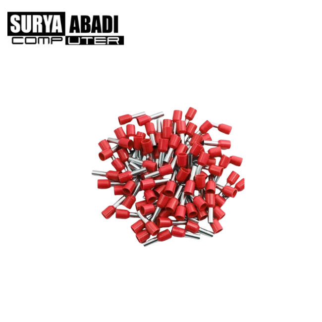 SKUN INSULATED FERRULES E7508 KABEL 0.75MM MERAH	S