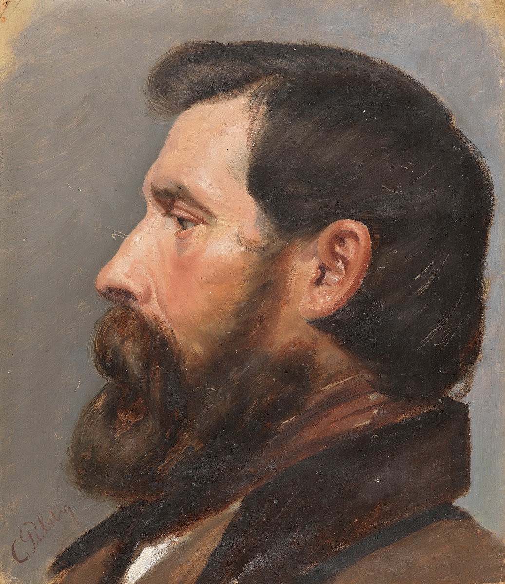 Männerkopf im Profil Ca 1850