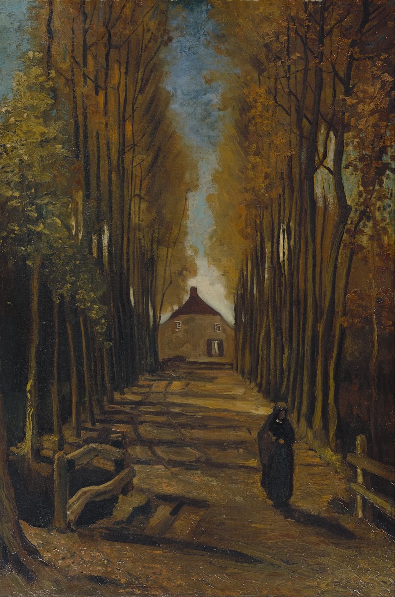 Avenue of Poplars in Autumn 1884