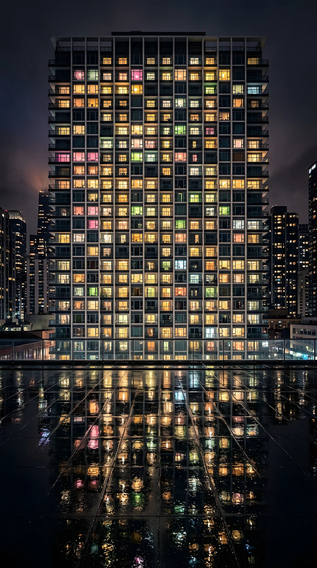 Modern Glass Skyscraper Architectural Design - Free 4K mobile Wallpaper