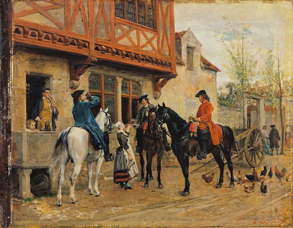 Halt at an Inn probably 1862   1863