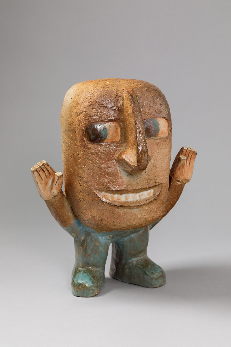 La Star
2021 - Grès chamoté engobé et oxydes - 40 cm
