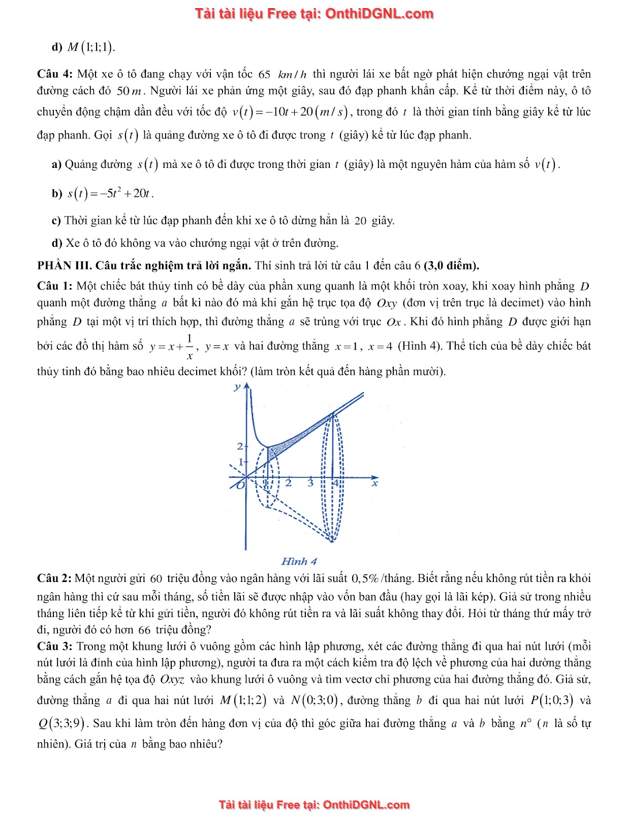 32 đề phát triển minh họa môn toán - có đáp án