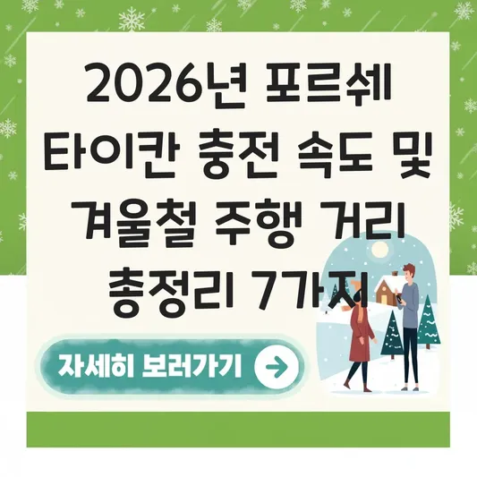 포르쉐 타이칸 충전 속도 및 겨울철 주행 거리 대표 이미지
