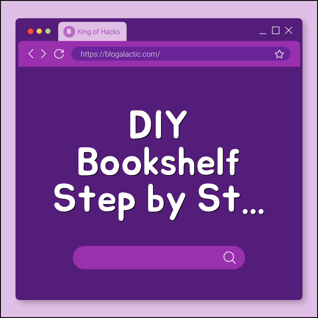DIY bookshelf step by step (design, materials, tools)