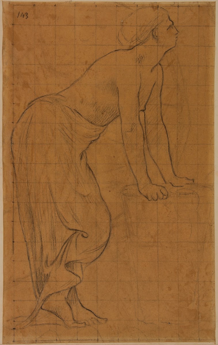 Femme debout de profil à droite 1873