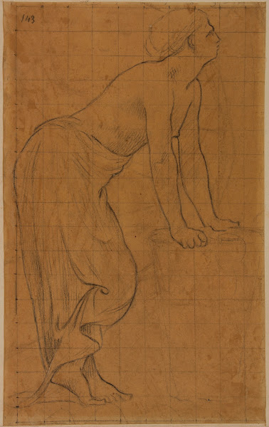 Femme debout de profil à droite 1873