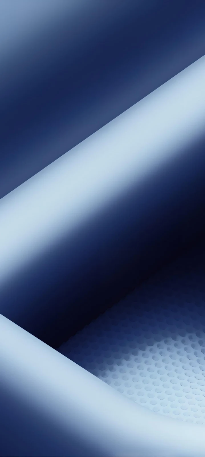 Abstract Blue Geometric Wave Layers - Digital Abstract Art Full HD iPhone Wallpaper (1084x2412)
