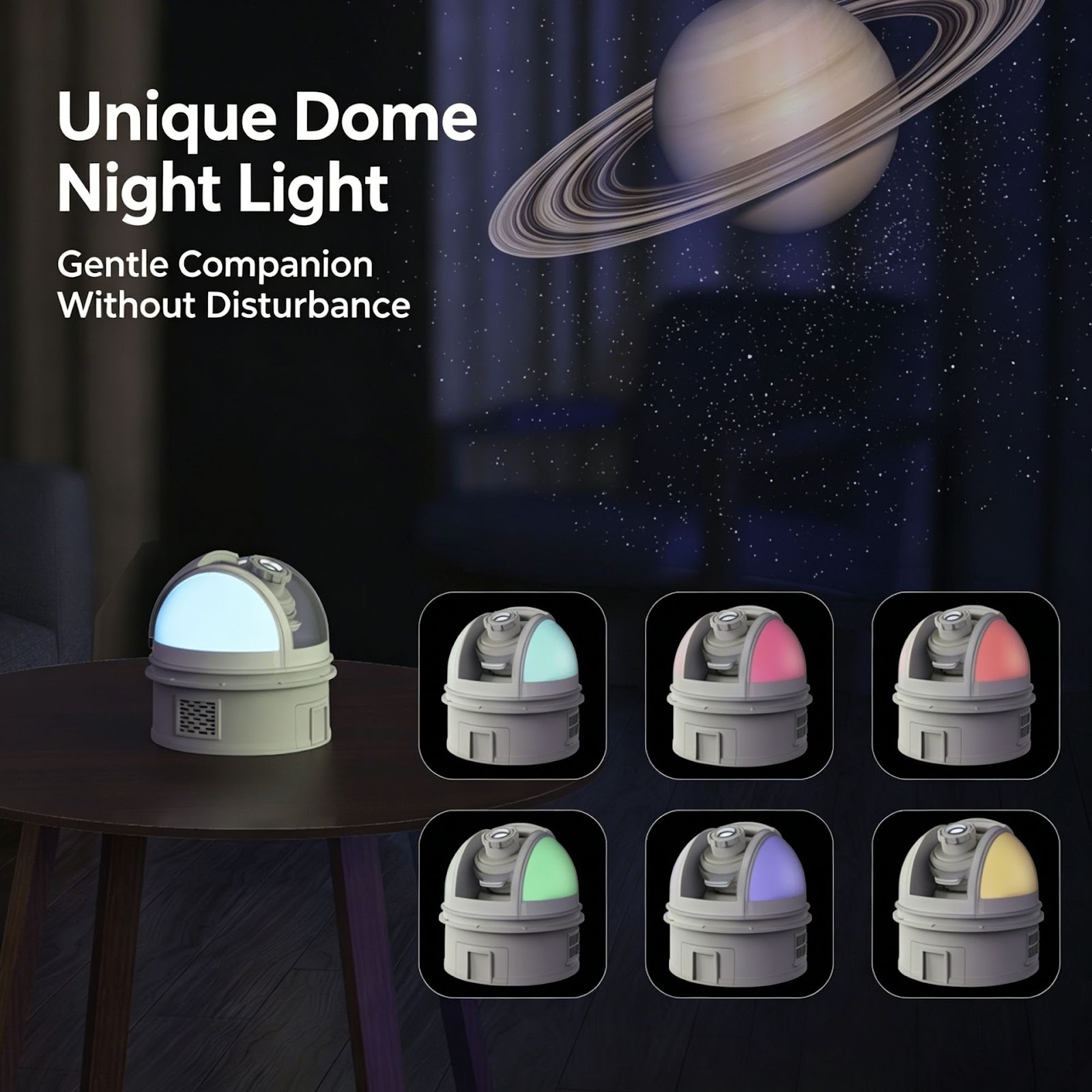 Star sky projection light with voice guidance