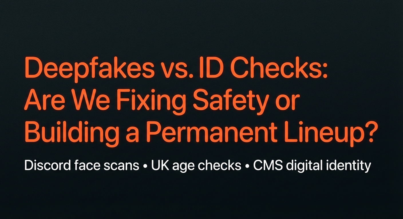 Platforms Rush to Face Scans to Fight Deepfakes. They're Solving the Wrong Problem.