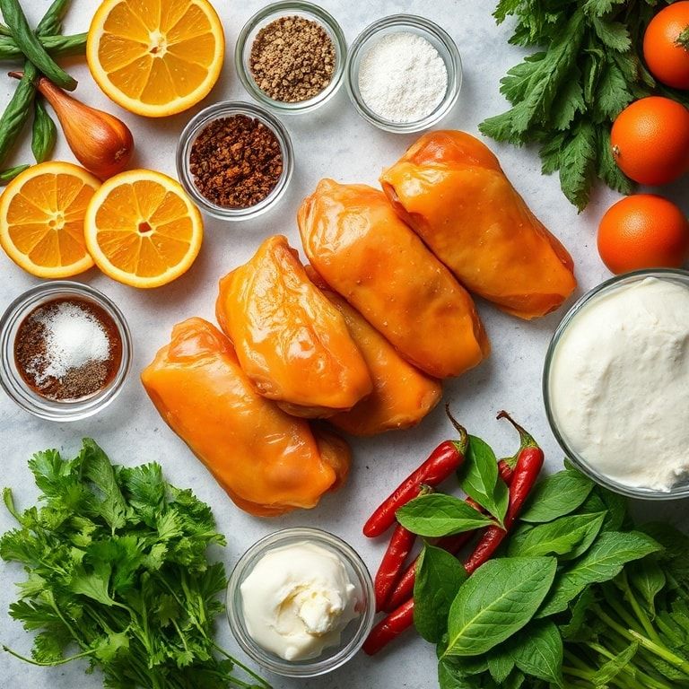 Ingredients for Zesty Orange Pepper Chicken Wings for Game Day Delight – Quick & Crispy Homemade Buffalo