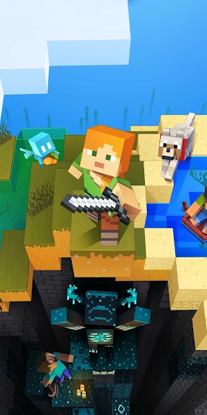 Minecraft, Games Posters, Video Games, Water, Animals 4K Wallpaper Background