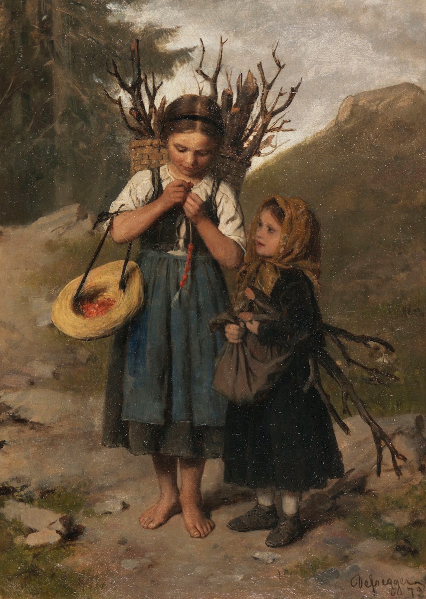 Die kleinen Reisigsammlerinnen 1872