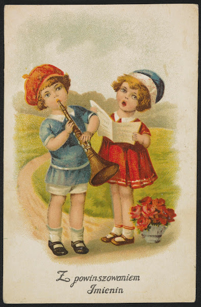 Z powinszowaniem imienin 1934